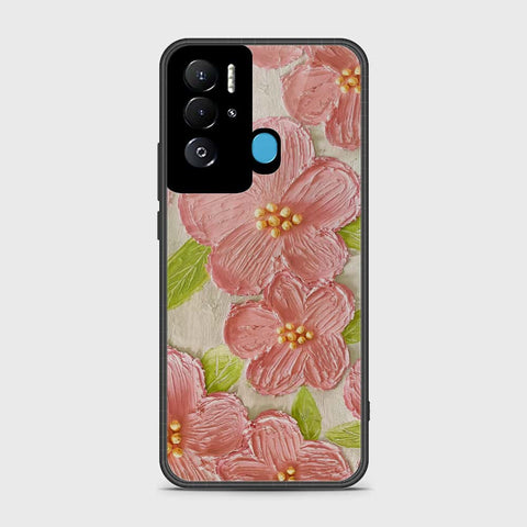 Tecno Pova Neo Cover - Floral Series - Design 9 - Pink & Green - HQ Premium Shine Durable Shatterproof Case