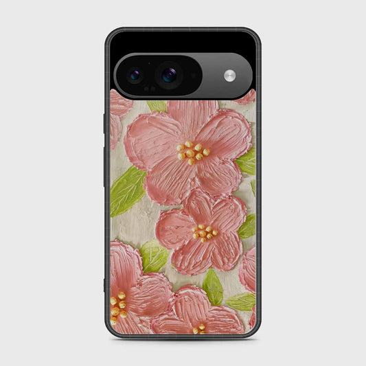 Google Pixel 9 Cover - Floral Series - Design 9 - Pink & Green - HQ Premium Shine Durable Shatterproof Case