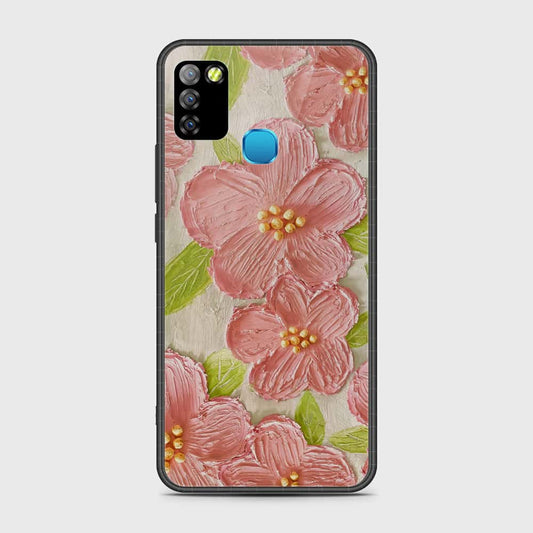 Infinix Smart 5 Cover - Floral Series - Design 9 - Pink & Green - HQ Premium Shine Durable Shatterproof Case