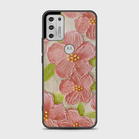 Motorola Moto G Stylus 2021 Cover - Floral Series - Design 9 - Pink & Green - HQ Premium Shine Durable Shatterproof Case