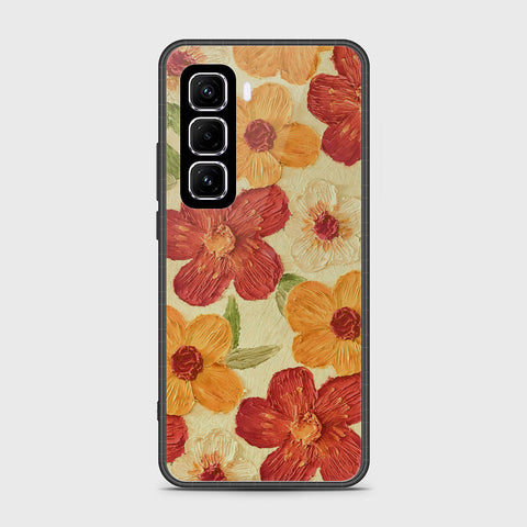 Infinix Hot 50 Pro Cover - Floral Series - Design 6 - Red & Orange - HQ Premium Shine Durable Shatterproof Case