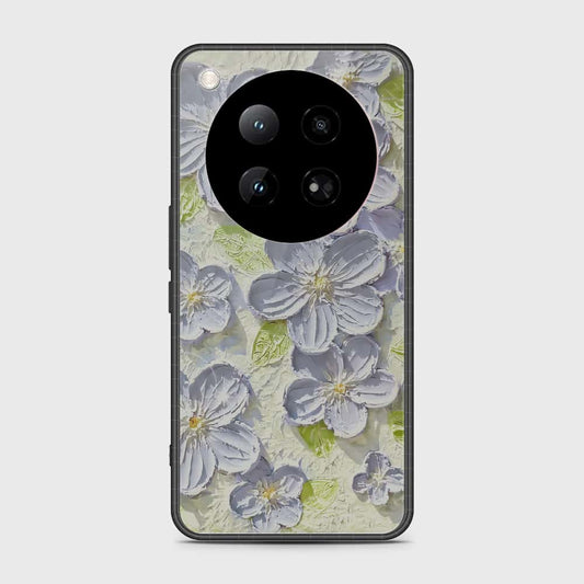 Infinix Zero 40 5G Cover - Floral Series - Design 12 - Grey & Green - HQ Premium Shine Durable Shatterproof Case