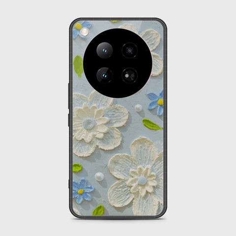 Infinix Zero 40 4G Cover - Floral Series - Design 3 - Sky Blue - HQ Premium Shine Durable Shatterproof Case