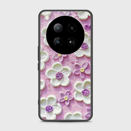 Infinix Zero 40 5G Cover - Floral Series - Design 4 - Purple & White - HQ Premium Shine Durable Shatterproof Case