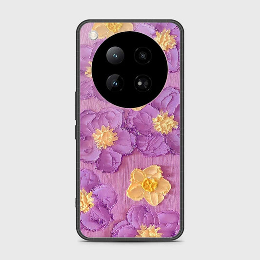 Infinix Zero 40 5G Cover - Floral Series - Design 8 - Purple & Yellow - HQ Premium Shine Durable Shatterproof Case