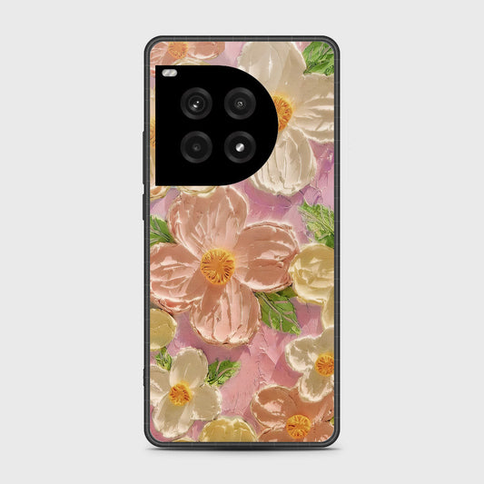 OnePlus Ace 3 Pro Cover - Floral Series - Design 11 - White & Green - HQ Premium Shine Durable Shatterproof Case