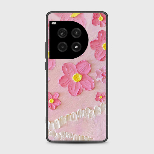 OnePlus Ace 3 Pro Cover - Floral Series - Design 2 - Pink - HQ Premium Shine Durable Shatterproof Case