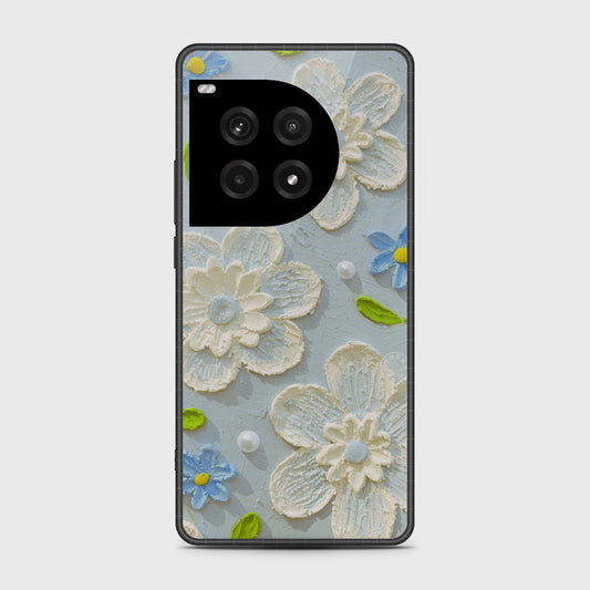 OnePlus Ace 3 Pro Cover - Floral Series - Design 3 - Sky Blue - HQ Premium Shine Durable Shatterproof Case