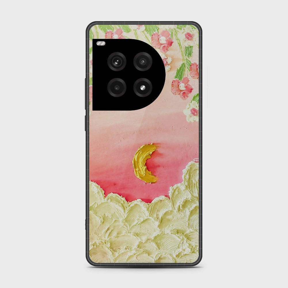 OnePlus Ace 3 Pro Cover - Floral Series - Design 7 - Pink & Yellow - HQ Premium Shine Durable Shatterproof Case