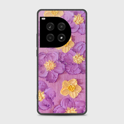 OnePlus Ace 3 Pro Cover - Floral Series - Design 8 - Purple & Yellow - HQ Premium Shine Durable Shatterproof Case