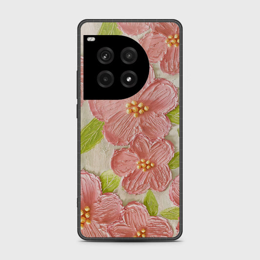 OnePlus Ace 3 Pro Cover - Floral Series - Design 9 - Pink & Green - HQ Premium Shine Durable Shatterproof Case