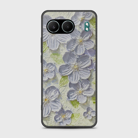 OnePlus Nord 4 Cover - Floral Series - Design 12 - Grey & Green - HQ Premium Shine Durable Shatterproof Case