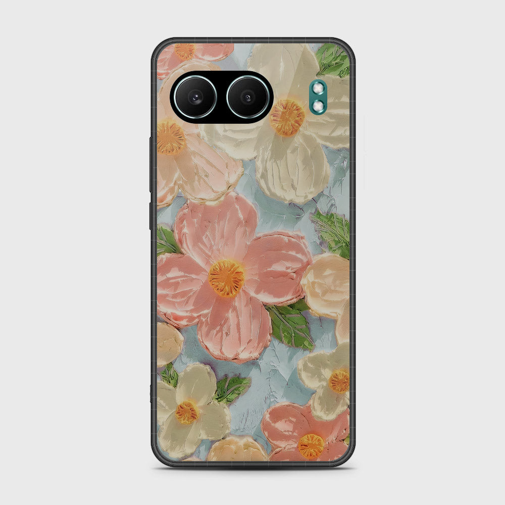 OnePlus Nord 4 Cover - Floral Series - Design 16 - Cyan & Pink - HQ Premium Shine Durable Shatterproof Case