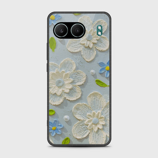 OnePlus Nord 4 Cover - Floral Series - Design 3 - Sky Blue - HQ Premium Shine Durable Shatterproof Case