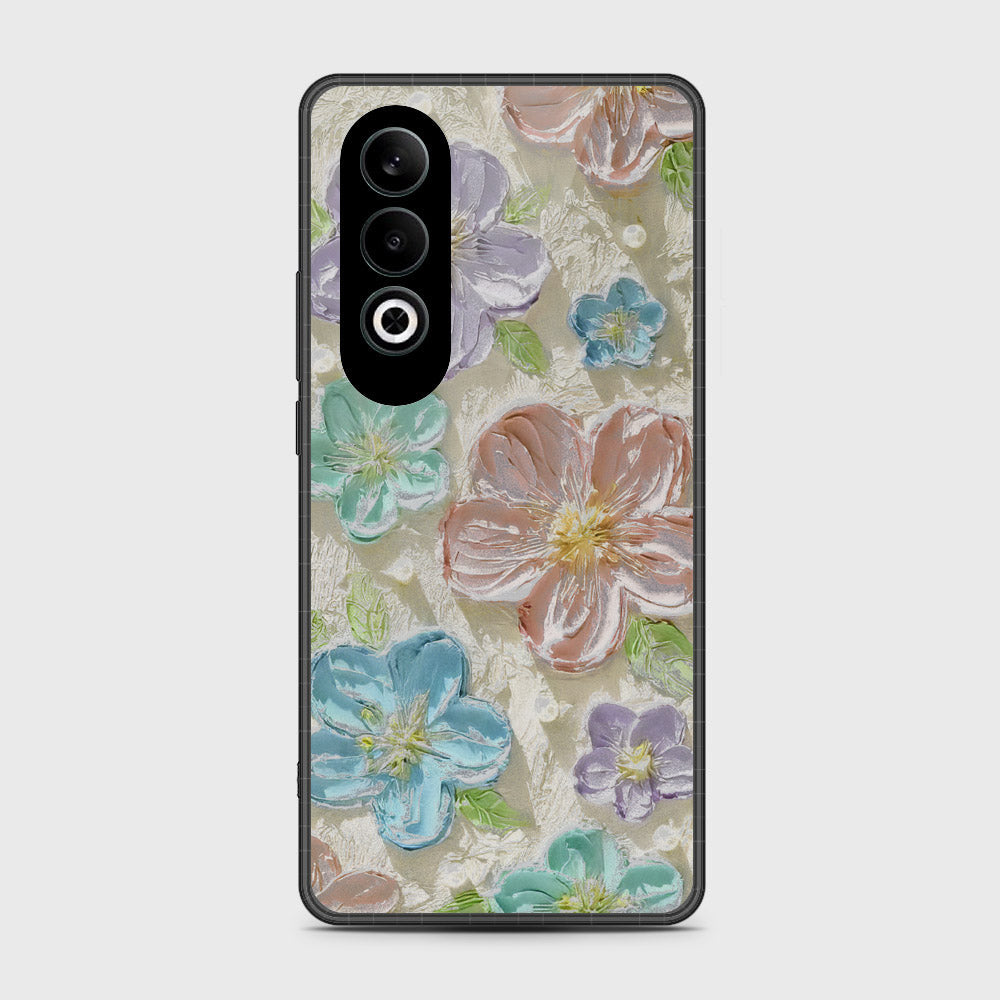 OnePlus Nord CE 4 Cover - Floral Series - Design 14 - Blue & Purple - HQ Premium Shine Durable Shatterproof Case