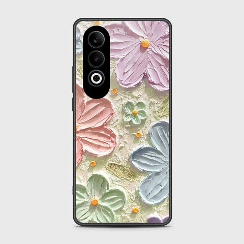 OnePlus Nord CE 4 Cover - Floral Series - Design 15 - Blue & Green - HQ Premium Shine Durable Shatterproof Case