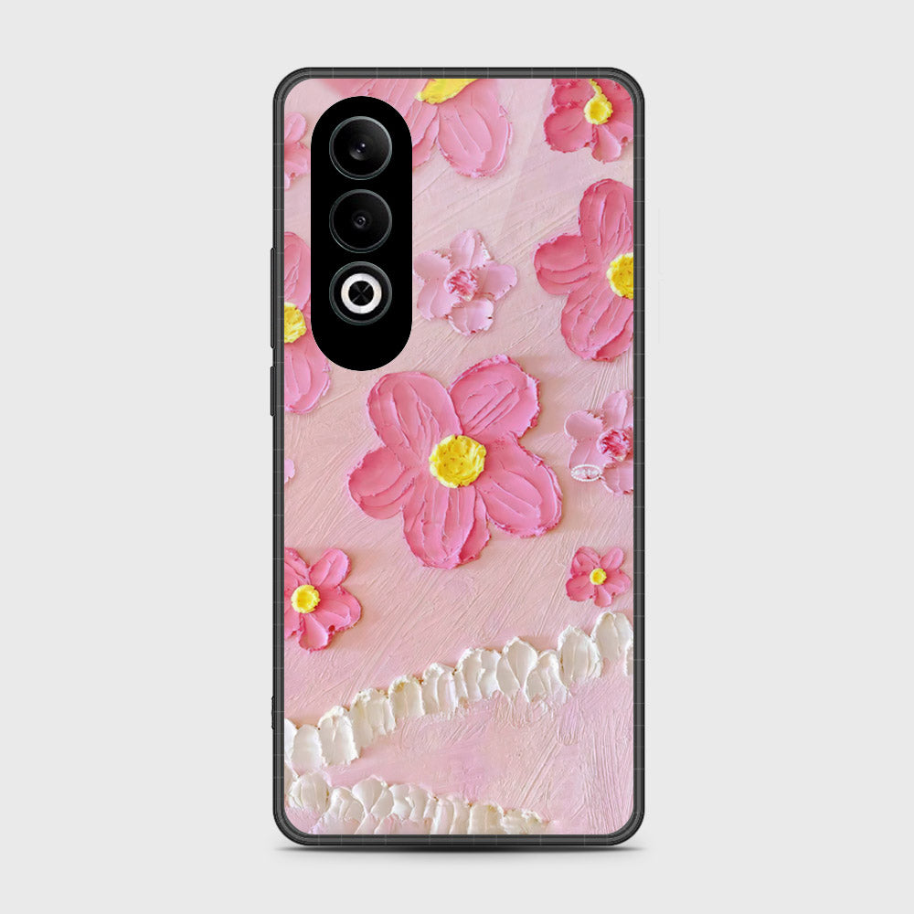 OnePlus Nord CE 4 Cover - Floral Series - Design 2 - Pink - HQ Premium Shine Durable Shatterproof Case