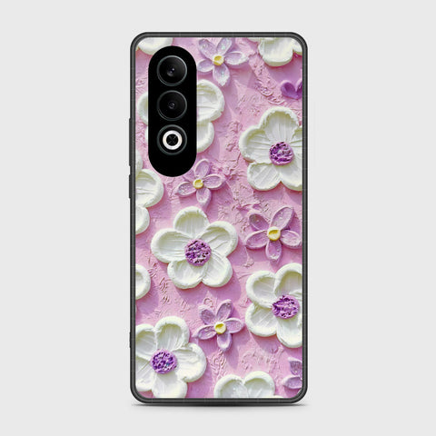 OnePlus Nord CE 4 Cover - Floral Series - Design 4 - Purple & White - HQ Premium Shine Durable Shatterproof Case