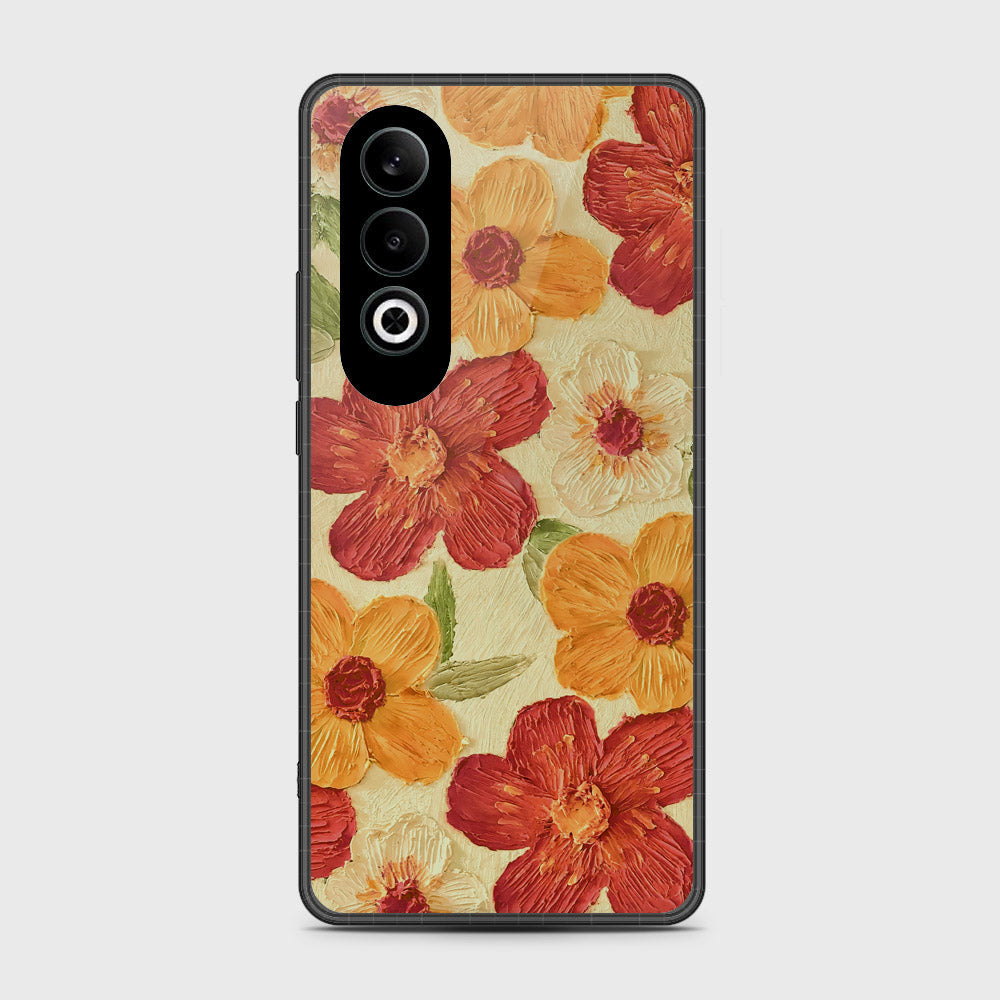 OnePlus Nord CE 4 Cover - Floral Series - Design 6 - Red & Orange - HQ Premium Shine Durable Shatterproof Case