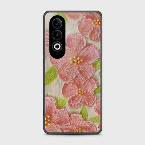 OnePlus Nord CE 4 Cover - Floral Series - Design 9 - Pink & Green - HQ Premium Shine Durable Shatterproof Case