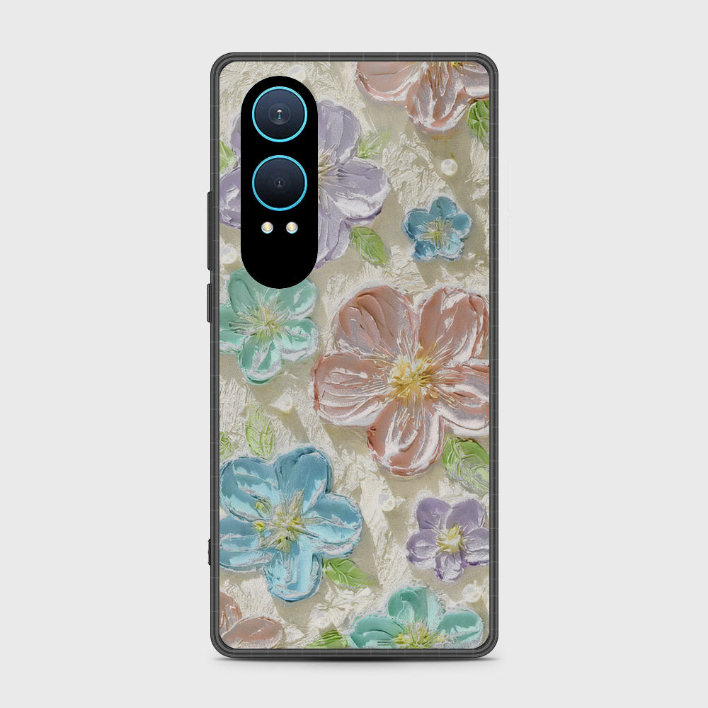 OnePlus Nord CE 4 Lite Cover - Floral Series - Design 14 - Blue & Purple - HQ Premium Shine Durable Shatterproof Case