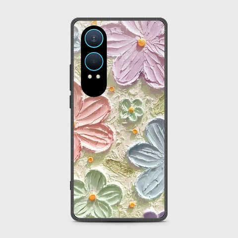 OnePlus Nord CE 4 Lite Cover - Floral Series - Design 15 - Blue & Green - HQ Premium Shine Durable Shatterproof Case