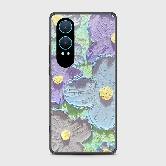 OnePlus Nord CE 4 Lite Cover - Floral Series - Design 1 - Purple & Aqua - HQ Premium Shine Durable Shatterproof Case