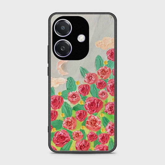 Oppo A3 4G Cover - Floral Series - Design 10 - Red & Green - HQ Premium Shine Durable Shatterproof Case