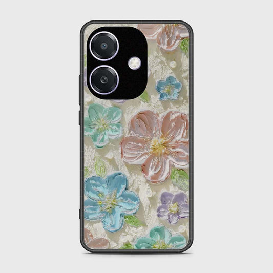 Oppo A3x 5G Cover - Floral Series - Design 14 - Blue & Purple - HQ Premium Shine Durable Shatterproof Case