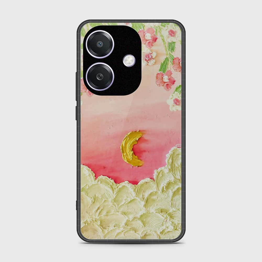 Oppo A3 4G Cover - Floral Series - Design 7 - Pink & Yellow - HQ Premium Shine Durable Shatterproof Case