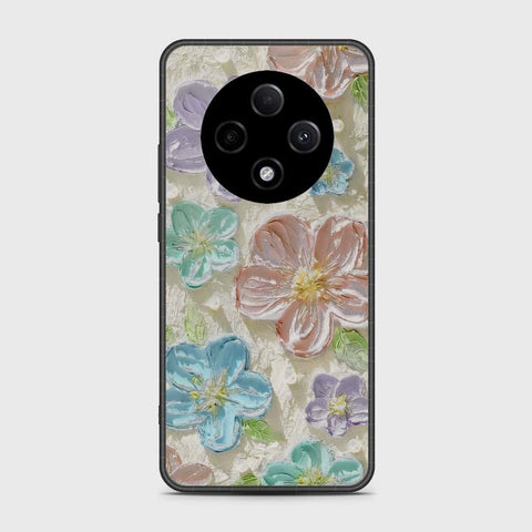 Oppo F27 Pro Plus Cover - Floral Series - Design 14 - Blue & Purple - HQ Premium Shine Durable Shatterproof Case