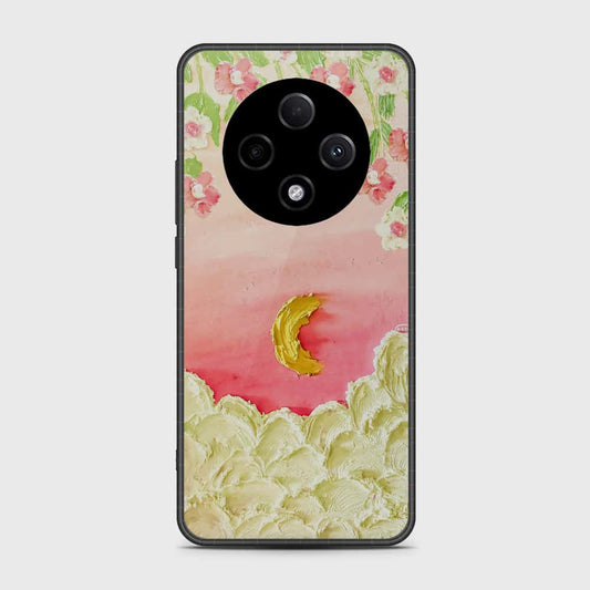 Oppo F27 Pro Cover - Floral Series - Design 7 - Pink & Yellow - HQ Premium Shine Durable Shatterproof Case