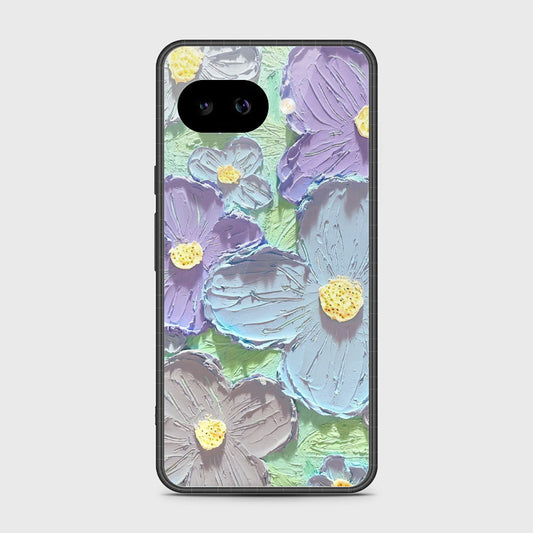 Google Pixel 9a Cover - Floral Series - Design 1 - Purple & Aqua - HQ Premium Shine Durable Shatterproof Case