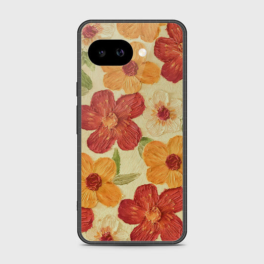 Google Pixel 9a Cover - Floral Series - Design 6 - Red & Orange - HQ Premium Shine Durable Shatterproof Case