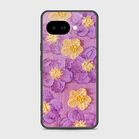 Google Pixel 9a Cover - Floral Series - Design 8 - Purple & Yellow - HQ Premium Shine Durable Shatterproof Case