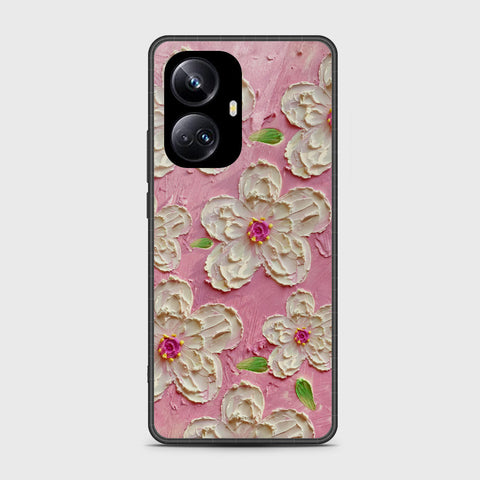 Realme 10 Pro Plus Cover - Floral Series - Design 5 - Pink & White - HQ Premium Shine Durable Shatterproof Case