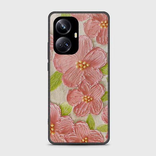 Realme 10 Pro Plus Cover - Floral Series - Design 9 - Pink & Green - HQ Premium Shine Durable Shatterproof Case