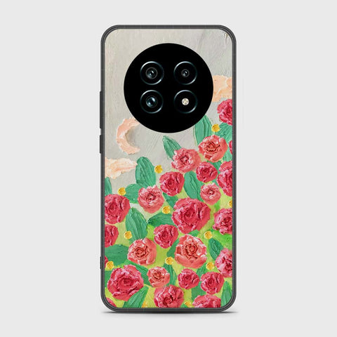 Realme 13 Cover - Floral Series - Design 10 - Red & Green - HQ Premium Shine Durable Shatterproof Case