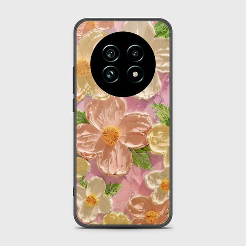 Realme 13 Cover - Floral Series - Design 11 - White & Green - HQ Premium Shine Durable Shatterproof Case