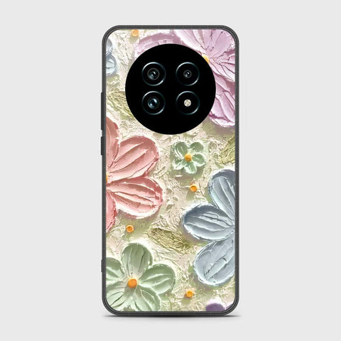 Realme 13 Cover - Floral Series - Design 15 - Blue & Green - HQ Premium Shine Durable Shatterproof Case