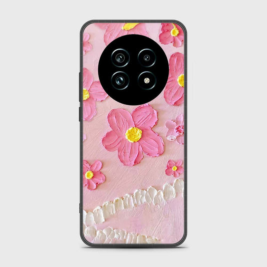 Realme 13 Cover - Floral Series - Design 2 - Pink - HQ Premium Shine Durable Shatterproof Case