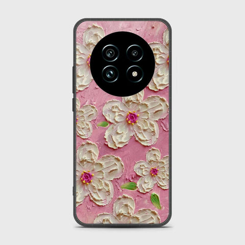 Realme 12 5G Cover - Floral Series - Design 5 - Pink & White - HQ Premium Shine Durable Shatterproof Case