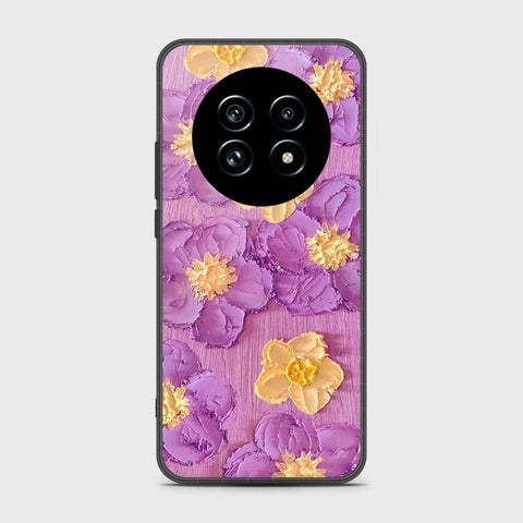 Realme 13 Pro Plus Cover - Floral Series - Design 8 - Purple & Yellow - HQ Premium Shine Durable Shatterproof Case