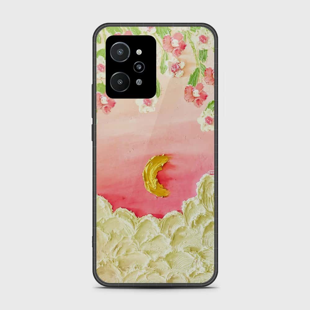 Realme C31 Cover - Floral Series - Design 7 - Pink & Yellow - HQ Premium Shine Durable Shatterproof Case