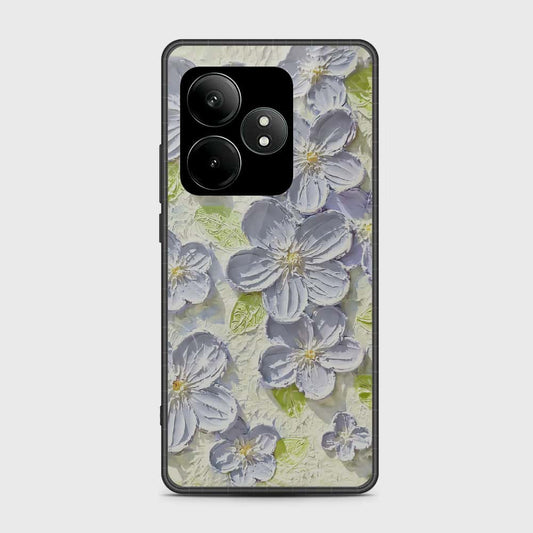 Realme GT Neo 6 SE Cover - Floral Series - Design 12 - Grey & Green - HQ Premium Shine Durable Shatterproof Case