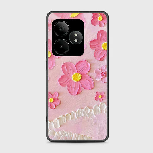 Realme GT Neo 6 Cover - Floral Series - Design 2 - Pink - HQ Premium Shine Durable Shatterproof Case