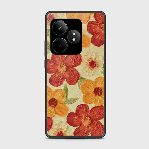 Realme GT Neo 6 Cover - Floral Series - Design 6 - Red & Orange - HQ Premium Shine Durable Shatterproof Case