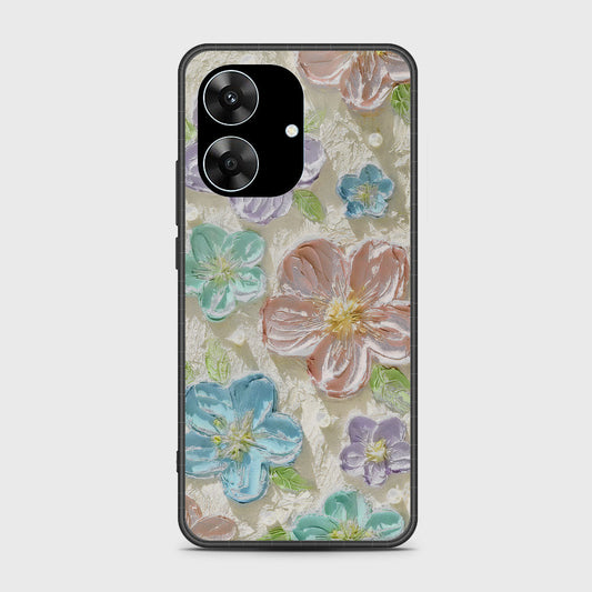 Realme Note 60 Cover - Floral Series - Design 14 - Blue & Purple - HQ Premium Shine Durable Shatterproof Case