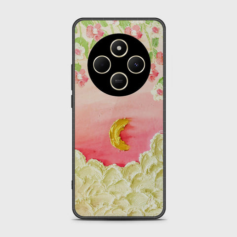 Xiaomi Redmi 14R Cover - Floral Series - Design 7 - Pink & Yellow - HQ Premium Shine Durable Shatterproof Case