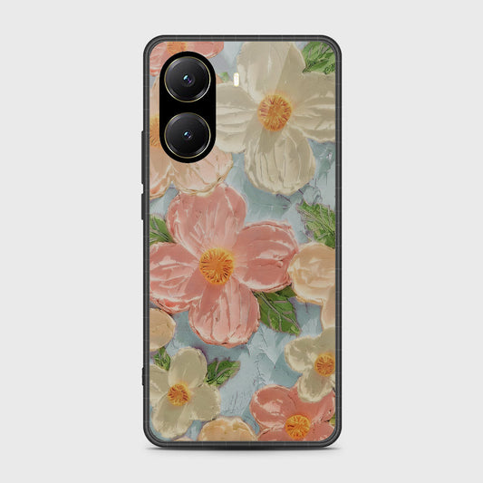 Xiaomi Redmi Turbo 4 Cover - Floral Series - Design 16 - Cyan & Pink - HQ Premium Shine Durable Shatterproof Case